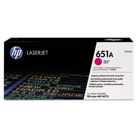 Original HP 651A, (CE343A) Magenta Original LaserJet Toner Cartridge