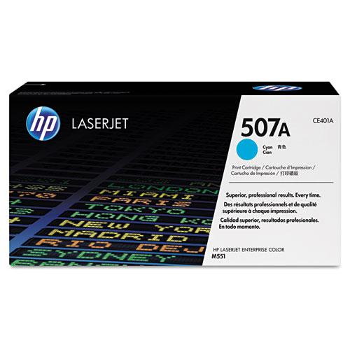Original HP 507A, (CE401A) Cyan Original LaserJet Toner Cartridge