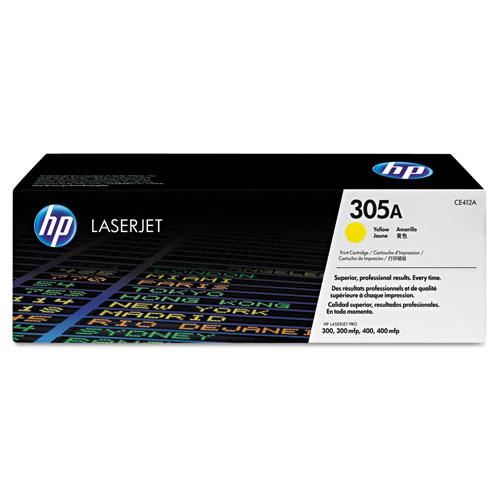 Original HP 305A, (CE412A) Yellow Original LaserJet Toner Cartridge