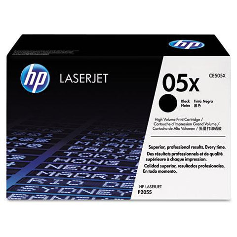 Original HP 05X, (CE505X) High Yield Black Original LaserJet Toner Cartridge