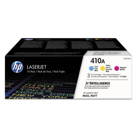 Original HP 410A (CF251A-M) 3-pack Cyan/Magenta/Yellow Original LaserJet Toner Cartridges