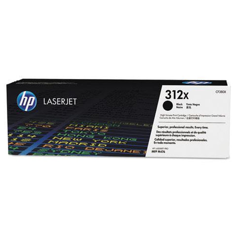 Original HP 312X, (CF380X) High Yield Black Original LaserJet Toner Cartridge