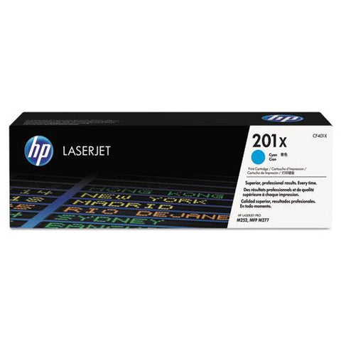 Original Original HP 201X, HP CF401X High Yield Cyan Toner Cartridge