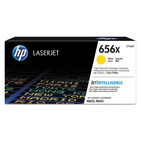 Original HP 656X, (CF462X) High Yield Yellow Original LaserJet Toner Cartridge