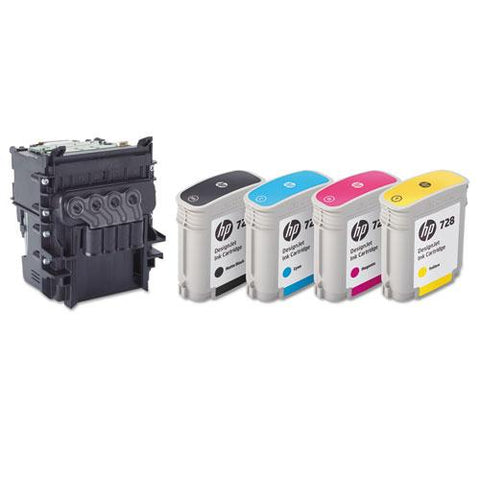 Original HP 729 (F9J81A) Printhead, Black, Cyan, Magenta, Yellow