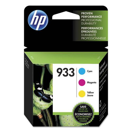Original HP 933, (N9H56FN) 3-pack Cyan/Magenta/Yellow Original Ink Cartridges