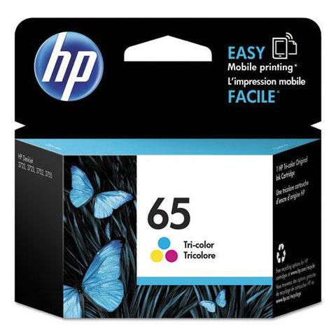 Original HP 65, (N9K01AN) Tri-Color Original Ink Cartridge