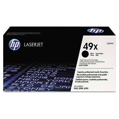 Original HP 49X, (Q5949X) High Yield Black Original LaserJet Toner Cartridge