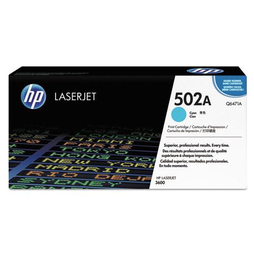 Original HP 502A, (Q6471A) Cyan Original LaserJet Toner Cartridge