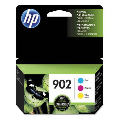 Original HP 902, (T0A38AN) 3-pack Cyan/Magenta/Yellow Original Ink Cartridges