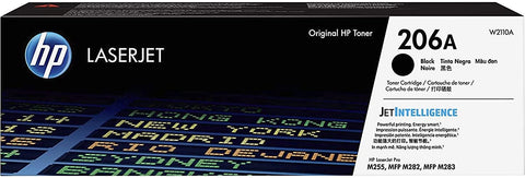 Original HP 206A Black Toner Cartridge, Standard Yield, HP W2110A