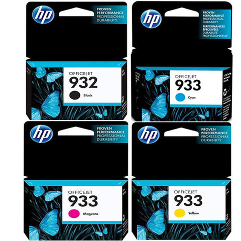 Original HP 932 Black and 933 Cyan/Magenta/Yellow Original Ink Cartridges, Saving Bundle Pack (CN057AN, CN058AN, CN059AN, CN060AN)