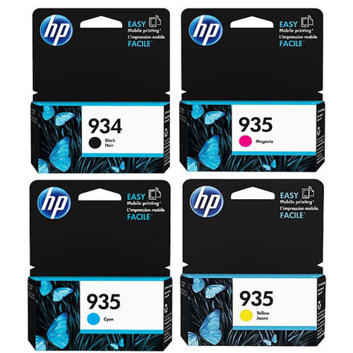 Original HP 934 Black and 935 Cyan/Magenta/Yellow Original Ink Cartridges, Saving Bundle Pack (C2P19AN, C2P20AN, C2P21AN, C2P22AN)