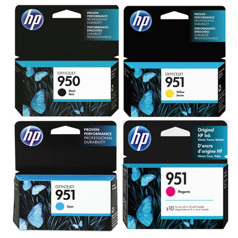 Original HP 950 Black and 951 Cyan/Magenta/Yellow Original Ink Cartridges, Saving Bundle Pack (CN049AN, CN050AN, CN051AN, CN052AN)