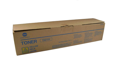 Original Konica Minolta 8938506 (8938-506) (TN210Y) Yellow Toner Cartridge (12K YLD)