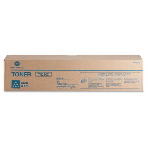 Original Konica Minolta 8938508 (8938-508) (TN210C) Cyan Toner Cartridge (12K YLD)