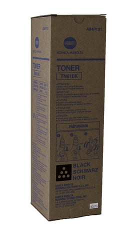 Original Konica Minolta A04P131 (TN610K, TN-610K) Black Toner Cartridge (35K YLD)
