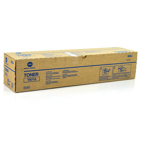 Original Konica Minolta 02XJ TN710 (TN-710) Black Toner Cartridge (55K YLD)
