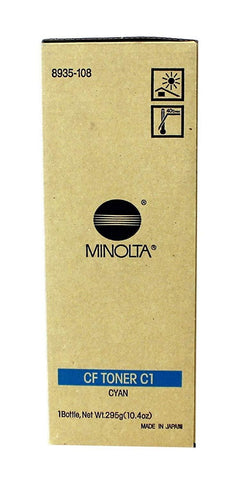 Original Konica Minolta 8935108 (8935-108) Cyan Toner Cartridge (C1) (10.7K YLD)