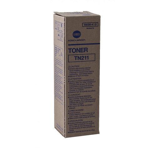 Original Konica Minolta 8938413 (8938-413) TN211 (TN-211) Black Toner Cartridge (17.5K YLD)