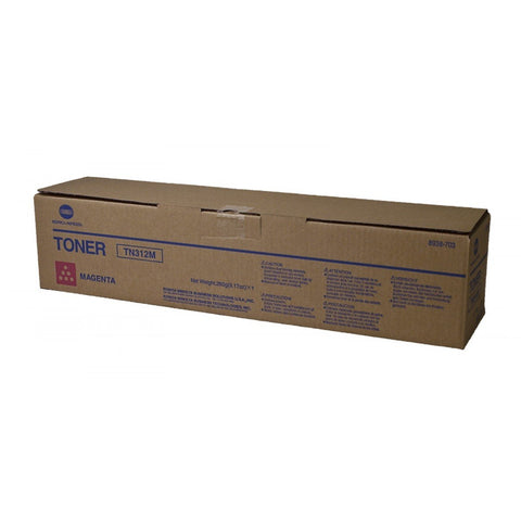 Original Konica Minolta 8938703 (8938-703) TN312M (TN-312M) Magenta Toner (12K YLD)