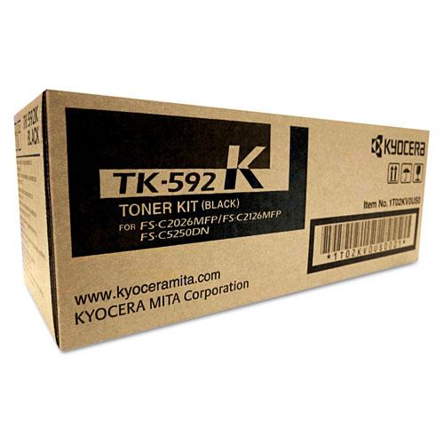 Original Kyocera TK592K Toner, 7,000 Page-Yield, Black