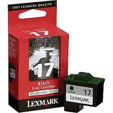 Original Lexmark 17 Black Inkjet Cartridge, Lexmark 10N0217