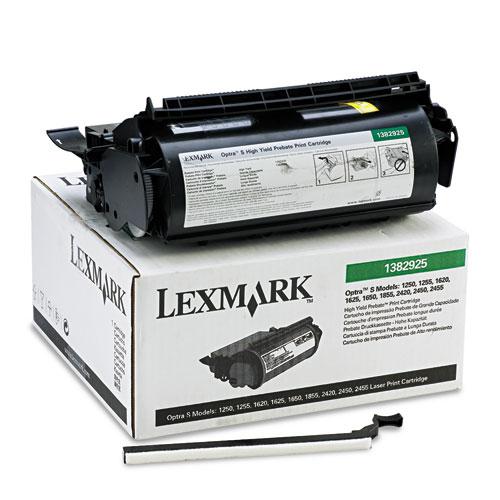 Original Lexmark 1382925 High-Yield Toner, 17600 Page-Yield, Black
