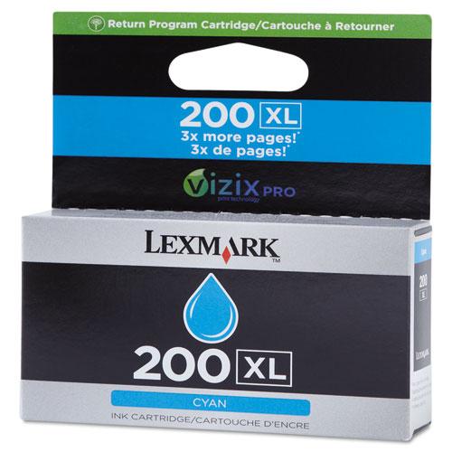 Original Lexmark 14L0175 (200XL) High-Yield Ink, Cyan