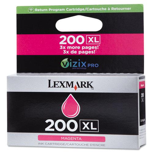 Original Lexmark 14L0176 (200XL) High-Yield Ink, Magenta