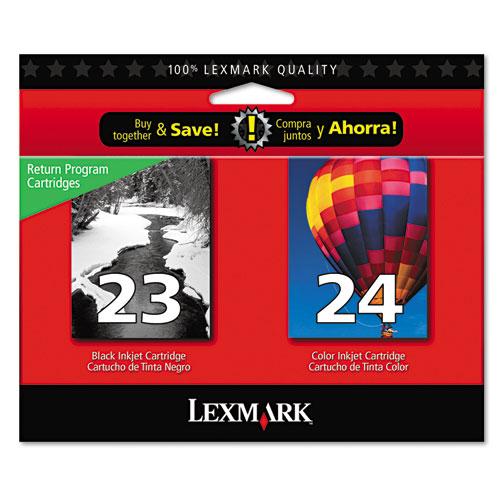 Original Lexmark 18C1571 Ink, 2/Pack, Black; Tri-Color