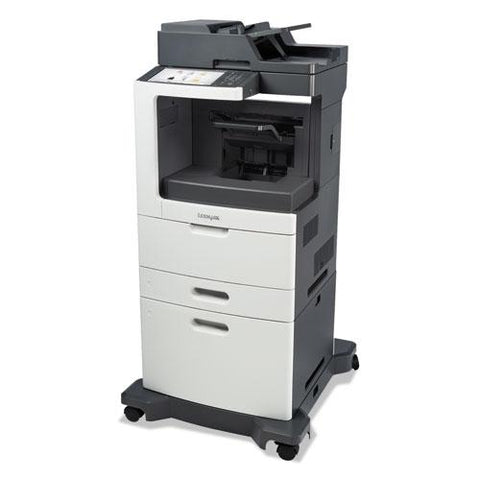 Original Lexmark MX812dxe Multifunction Laser Printer, Copy/Fax/Print/Scan