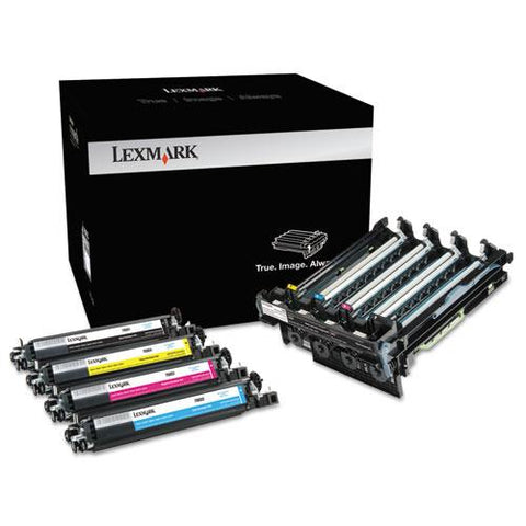 Original Lexmark 70C0Z50 Unison Imaging Kit, 40000 Page-Yield, Black/Tri-Color