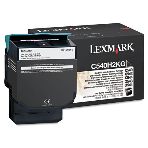 Original Lexmark C540H2KG High-Yield Toner, 2500 Page-Yield, Black