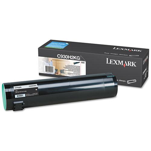 Original Lexmark C930H2KG High-Yield Toner, 38000 Page-Yield, Black