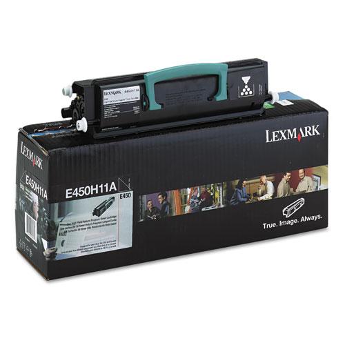Original Lexmark E450H11A Toner, 11000 Page-Yield, Black