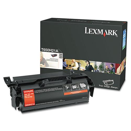 Original Lexmark T650H21A Toner, 25000 Page-Yield, Black