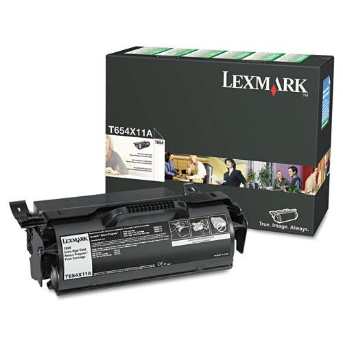 Original Lexmark T654X11A Extra High-Yield Toner, 36000 Page-Yield, Black