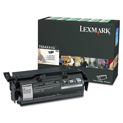 Original Lexmark T654X41G Extra High-Yield Government Toner, 36,000 Page-Yield, Black