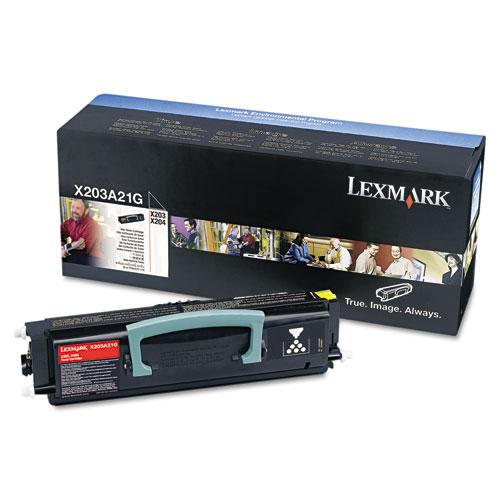 Original Lexmark X203A11G Toner, 2500 Page-Yield, Black