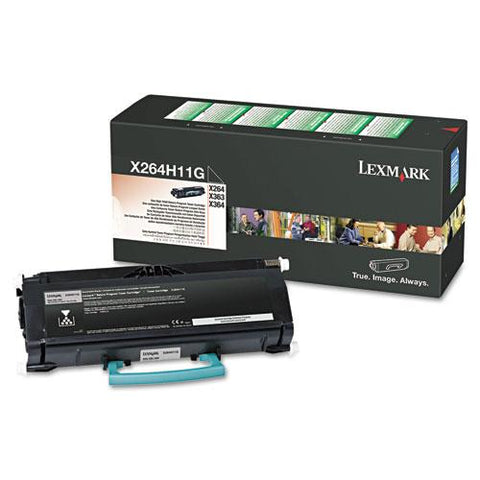 Original Lexmark X264H11G High-Yield Toner, 9000 Page-Yield, Black