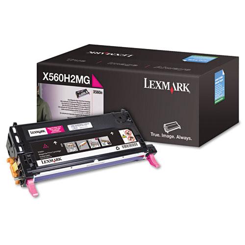 Original Lexmark X560H2MG High-Yield Toner, 10000 Page-Yield, Magenta
