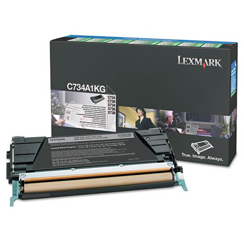 Original Lexmark X746H1KG High-Yield Toner, 12000 Page-Yield, Black