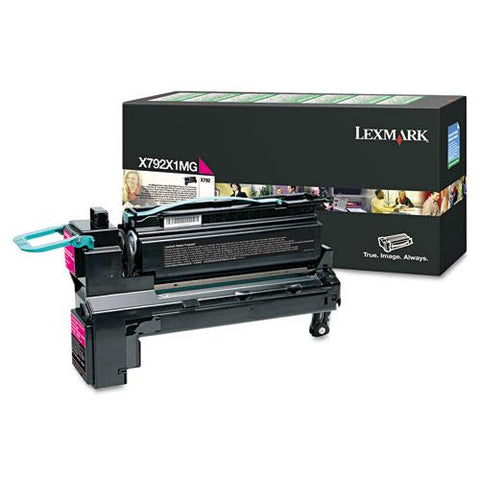 Original Lexmark X792X1MG Extra High-Yield Toner, 20000 Page-Yield, Magenta