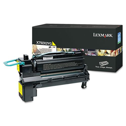 Original Lexmark X792X2YG Extra High-Yield Toner, 20,000 Page-Yield, Yellow