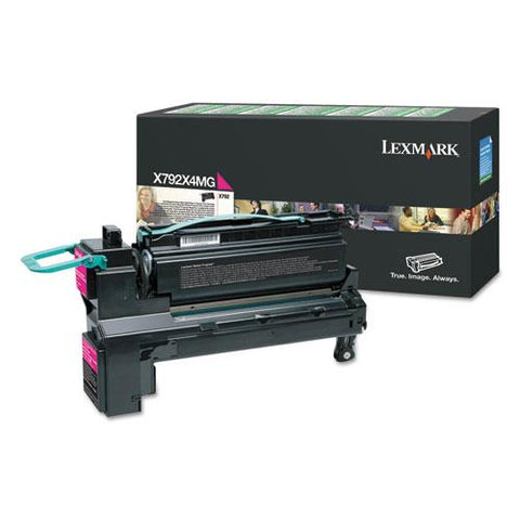 Original Lexmark X792X4MG (X792) Extra High-Yield Toner, 20000 Page-Yield, Magenta
