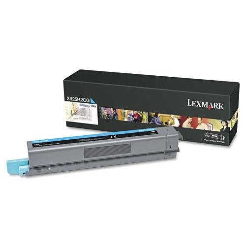Original Lexmark X925H2CG High-Yield Toner, 7,500 Page-Yield, Cyan