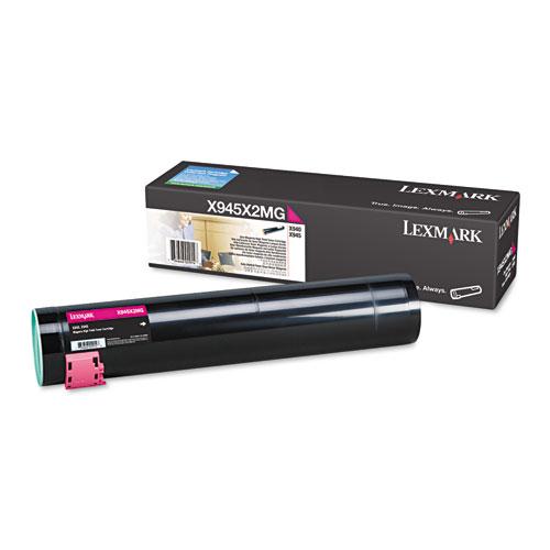 Original Lexmark X945X2MG High-Yield Toner, 22000 Page-Yield, Magenta