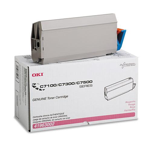 Original Oki 41963002 Toner (Type C4), 10000 Page-Yield, Magenta