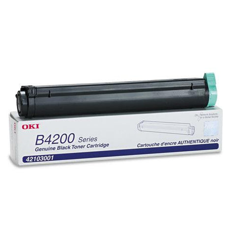 Original Oki 42103001 Toner, 3000 Page-Yield, Black